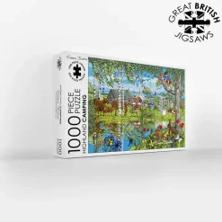 GB Jigsaws Ltd Highland Camping 1000 Piece Jigsaw Puzzle- Puzzles