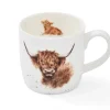 Wrendale Designs Highland Coo Small Bone China Mug (11oz)- Whimsical|Animals