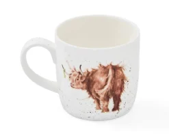 Wrendale Designs Highland Coo Small Bone China Mug (11oz)- Whimsical|Animals