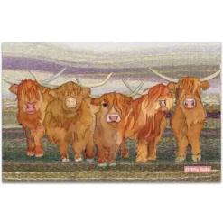 Emma Ball Highland Coos Tea Towel- Tea|Tea Towels
