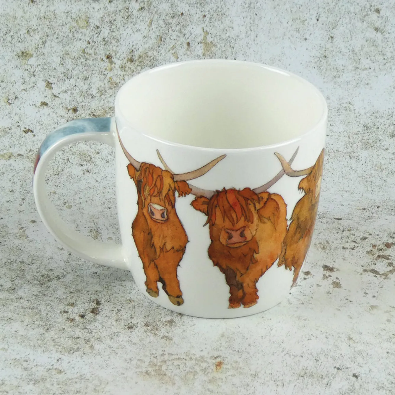 Emma Ball Highland Cows Bone China Mug (Boxed)- Tea|Animals