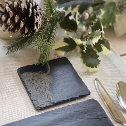 Selbrae Highland Cow Slate Coasters- Set of 4- Tea|Coasters