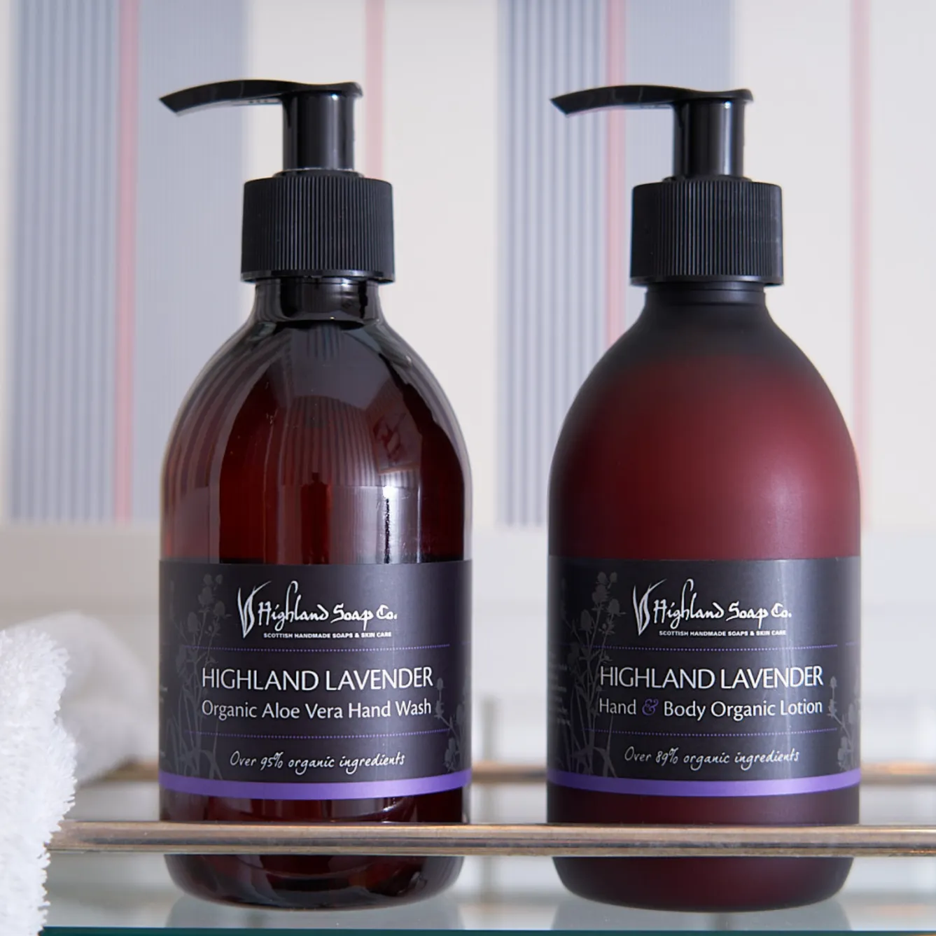 The Highland Soap Company Highland Lavender Hand & Body Organic Lotion 300ml- Soaps & Lotions