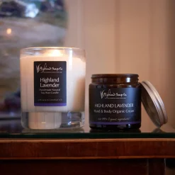 The Highland Soap Company Highland Lavender Natural Soy Wax Candle- Home Fragrance