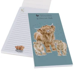 Wrendale Designs 'Highland Wishes' Cow Shopping List Pad- Stationery