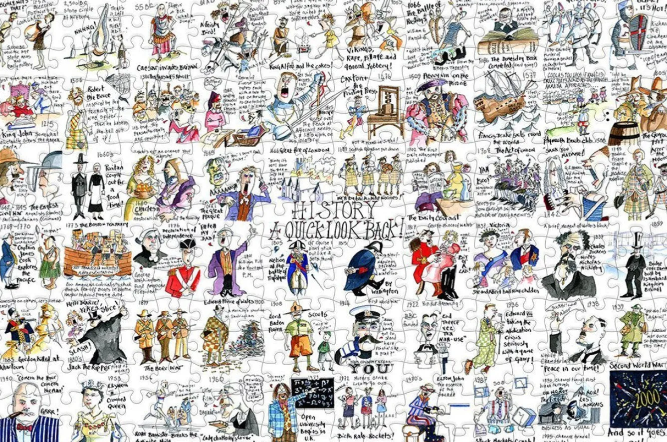 All Jigsaw Puzzles History 300 Piece Wooden Jigsaw Puzzle- Puzzles|Children