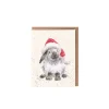 Wrendale Designs 'Ho Ho Ho!' Rabbit Gift Enclosure Card- Christmas Cards|Christmas