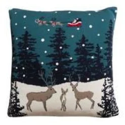Sophie Allport Home for Christmas  Knitted Statement Pillow- Seasonal Decor|Pillows & Throws