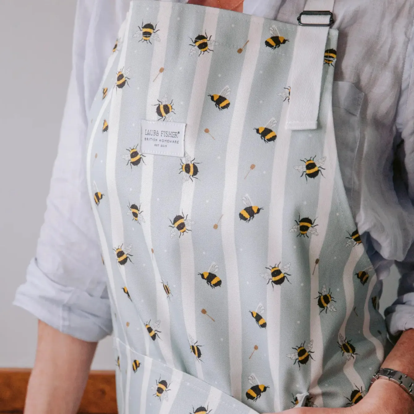 Laura Fisher Honey Bee Apron- Aprons