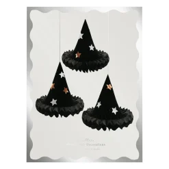 Meri Meri Honeycomb Witch Hat Decorations- Halloween