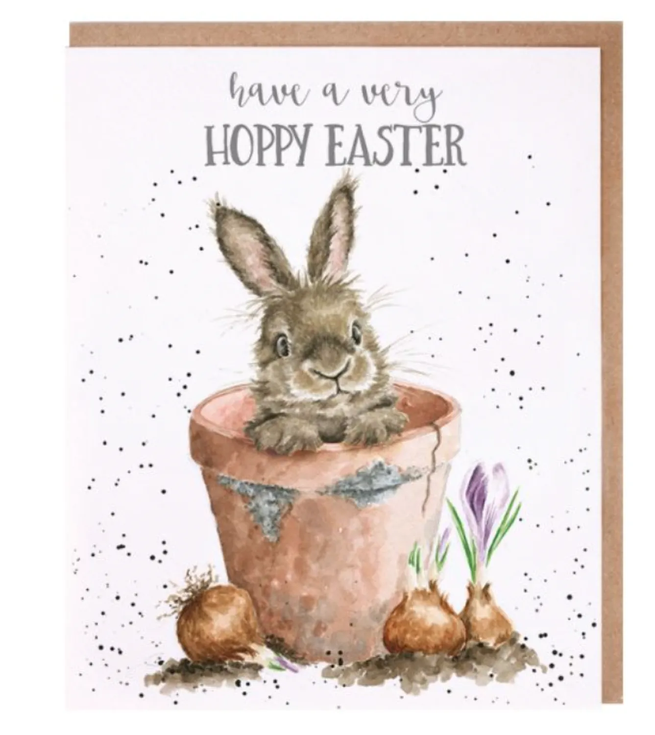Wrendale Designs 'Hoppy Easter' Rabbit Greetings Card- Greeting Cards
