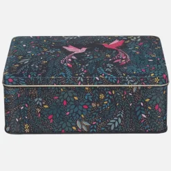 Sara Miller London Hummingbird Paradise Deep Rectangular Tin- Novelty