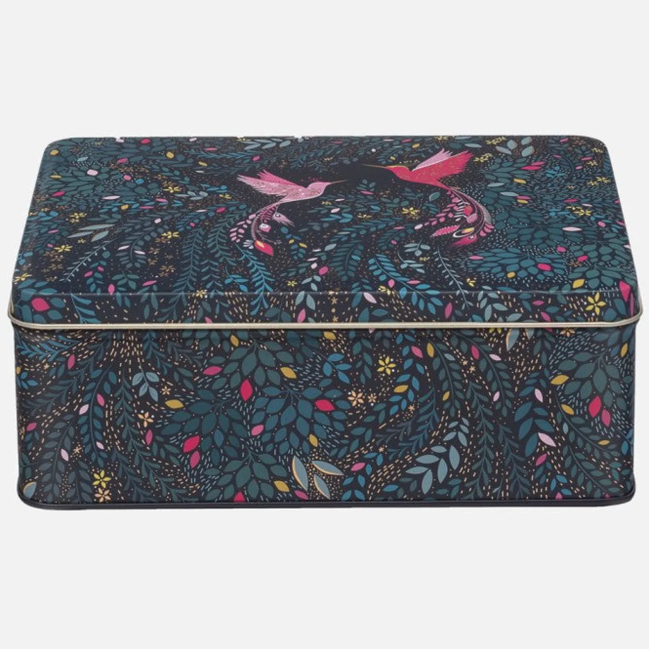 Sara Miller London Hummingbird Paradise Deep Rectangular Tin- Novelty