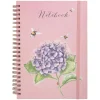 Wrendale Designs 'Hydrangea Bee' Large Spiral Bound Journal- Stationery