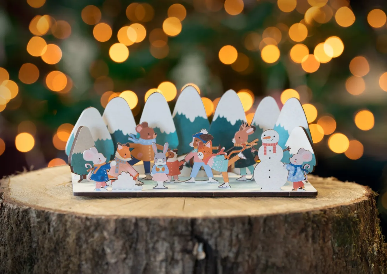 Dapple & Dot Ice Skating Pop Out and Build Advent Calendar- Christmas|Advent
