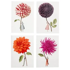 Laura Stoddart In Bloom Dahlia Notecards Set- Stationery