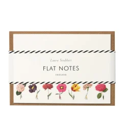 Laura Stoddart In Bloom Multi Flowers Flat Notes- Stationery