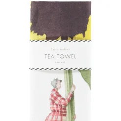 Laura Stoddart In Bloom Pansy Linen Union Tea Towel- Tea|Tea Towels