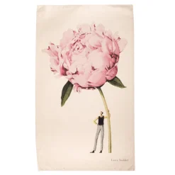 Laura Stoddart In Bloom Pink Peony Tea Towel- Tea|Tea Towels