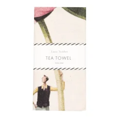 Laura Stoddart In Bloom Pink Peony Tea Towel- Tea|Tea Towels