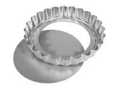 Silverwood 8 inch Deep Fluted Flan Loose Based- Bakeware