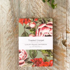 Toasted Crumpet In Full Bloom A6 Lined Pocket Notebook- Stationery