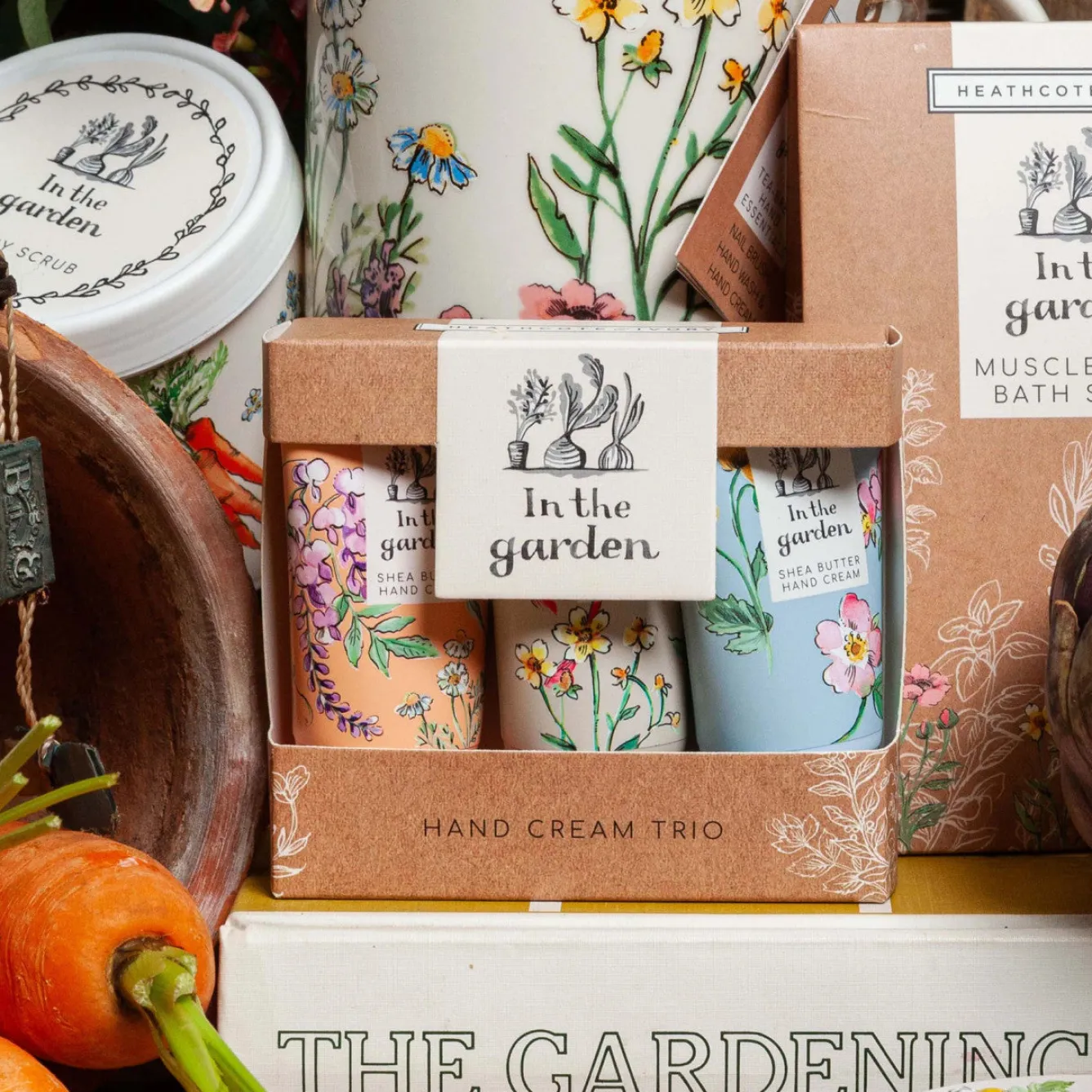 Heathcote & Ivory In The Garden Hand Cream Trio- Soaps & Lotions