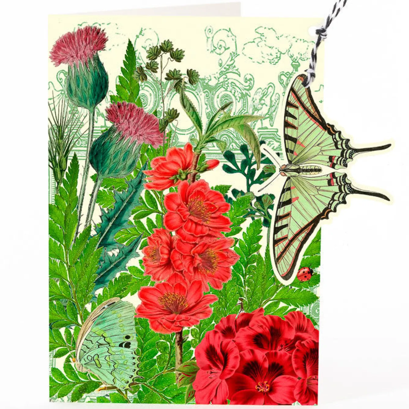 Madame Treacle In the Thistle Garden Hanging Fandangle Card- Greeting Cards