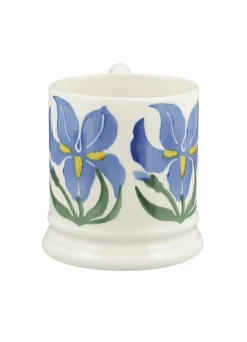 Emma Bridgewater Iris Hand-Stamped 1/2 Pint Mug- Flowers & Garden