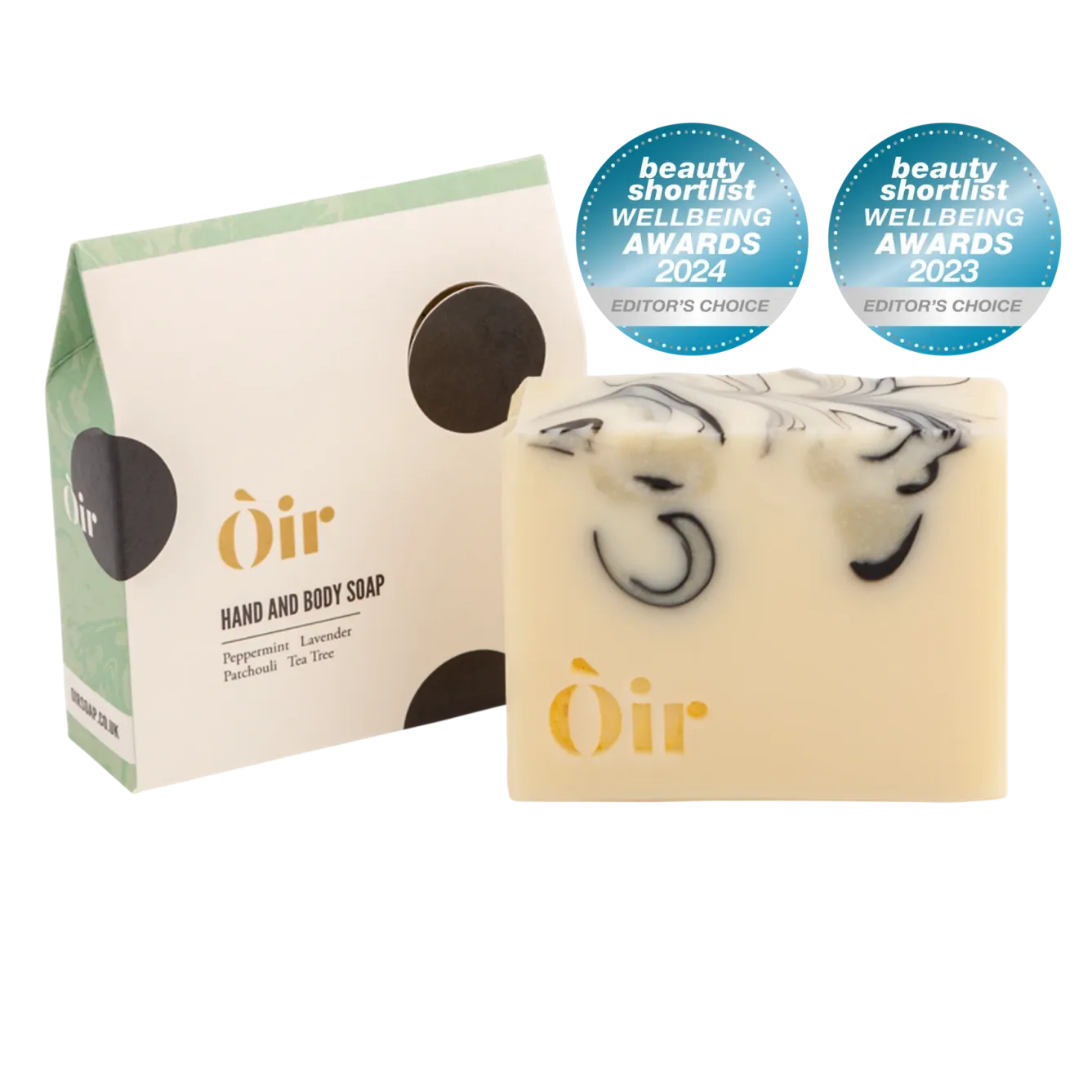 Òir Soaps Òir Peppermint, Lavender, Patchouli, Tea Tree Luxury Hand & Body Soap- Soaps & Lotions