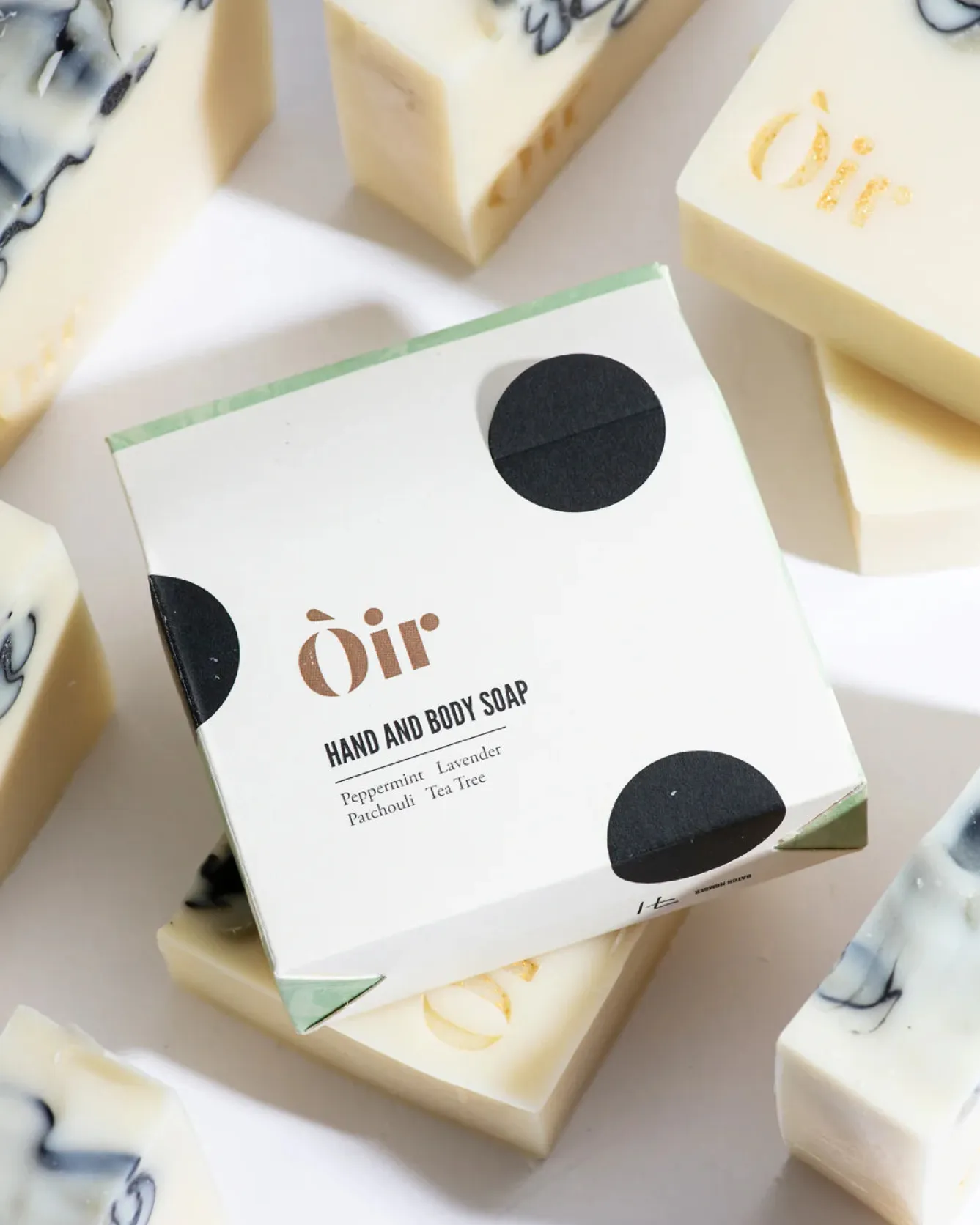 Òir Soaps Òir Peppermint, Lavender, Patchouli, Tea Tree Luxury Hand & Body Soap- Soaps & Lotions