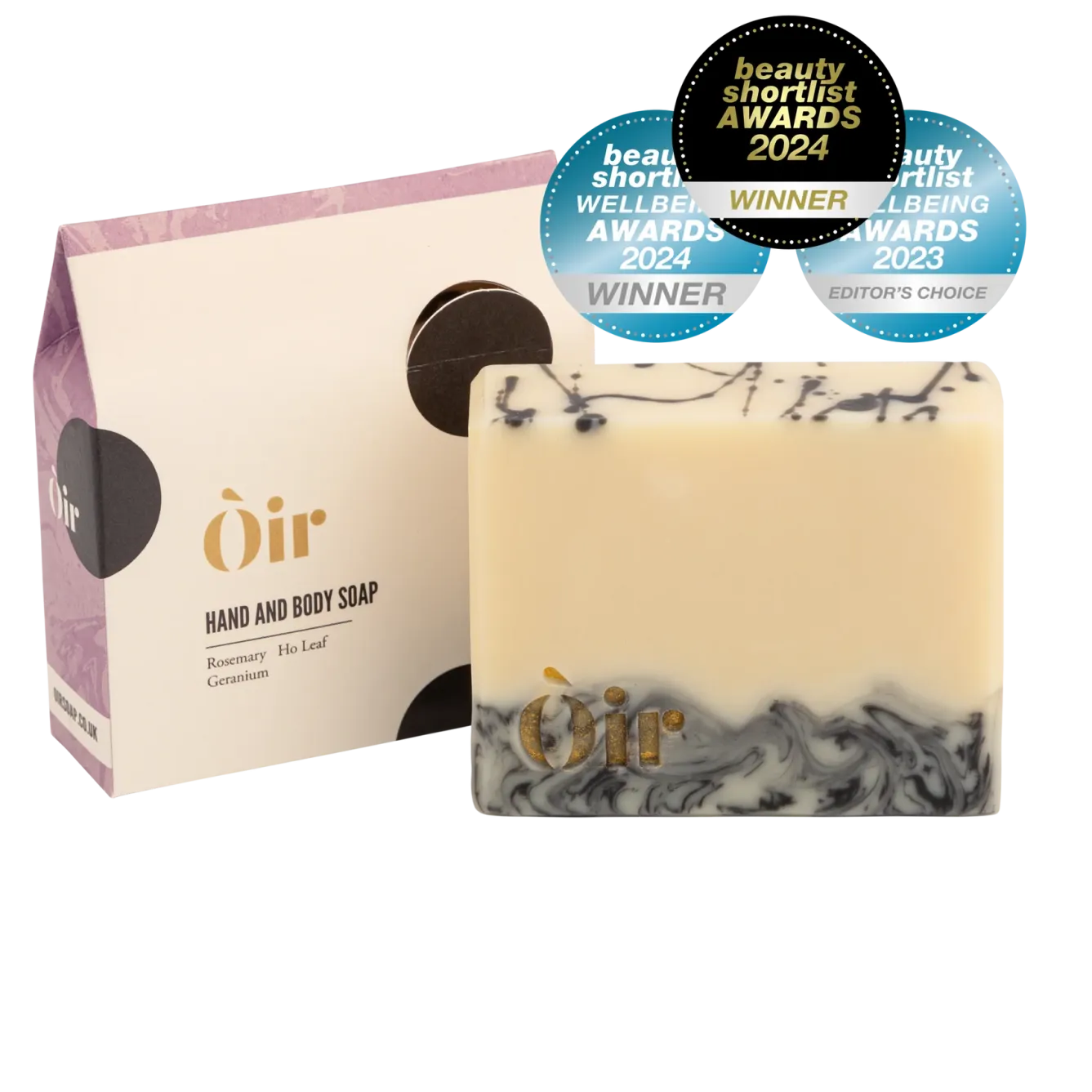 Òir Soaps Òir Rosemary, Ho Leaf, Geranium Luxury Hand & Body Soap- Soaps & Lotions