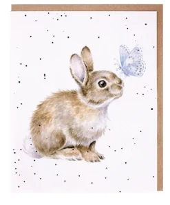 Wrendale Designs 'I Spy a Butterfly' Bunny Birthday Greetings Card- Greeting Cards