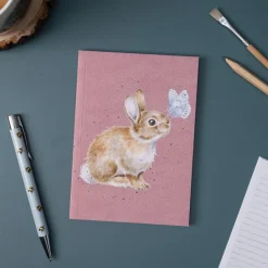 Wrendale Designs 'I Spy a Butterfly' Rabbit A6 Notebook- Stationery