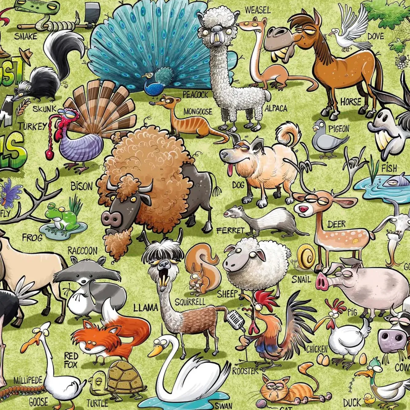 All Jigsaw Puzzles It's Just.....Farm Animals! 1000 Piece Jigsaw Puzzle- Puzzles|Children
