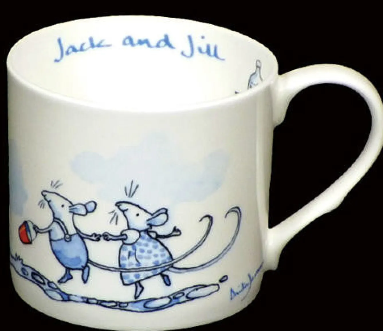 Two Bad Mice Jack & Jill Blue Mug- Tea|Whimsical