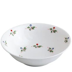 Jane Abbott Designs Jane Abbott Holly & Berry China Bowl- Tea|Bowls & Dishes
