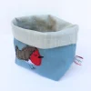 Poppy Treffry Jolly Robin Embroidered Small Storage Pot- Storage