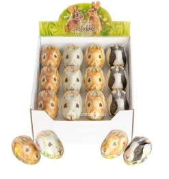 Elite Tins Jo Stockdale Rabbit Shaped Tin Eggs- Easter|Seasonal