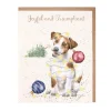 Wrendale Designs 'Joyful and Triumphant' Jack Russell Christmas Greeting Card- Christmas Cards|Seasonal Decor