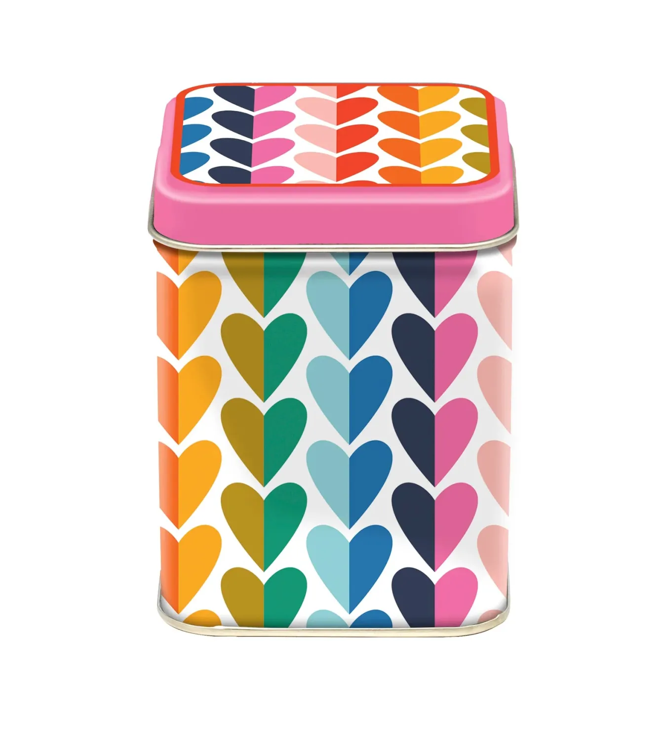 Elite Tins Kate Rhees Hearts Mini Tea Tin- Tea|Novelty