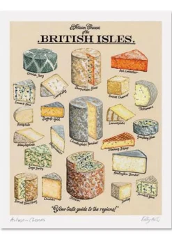 Kelly Hall Designs Kelly Hall Artisan Cheeses Print- Art