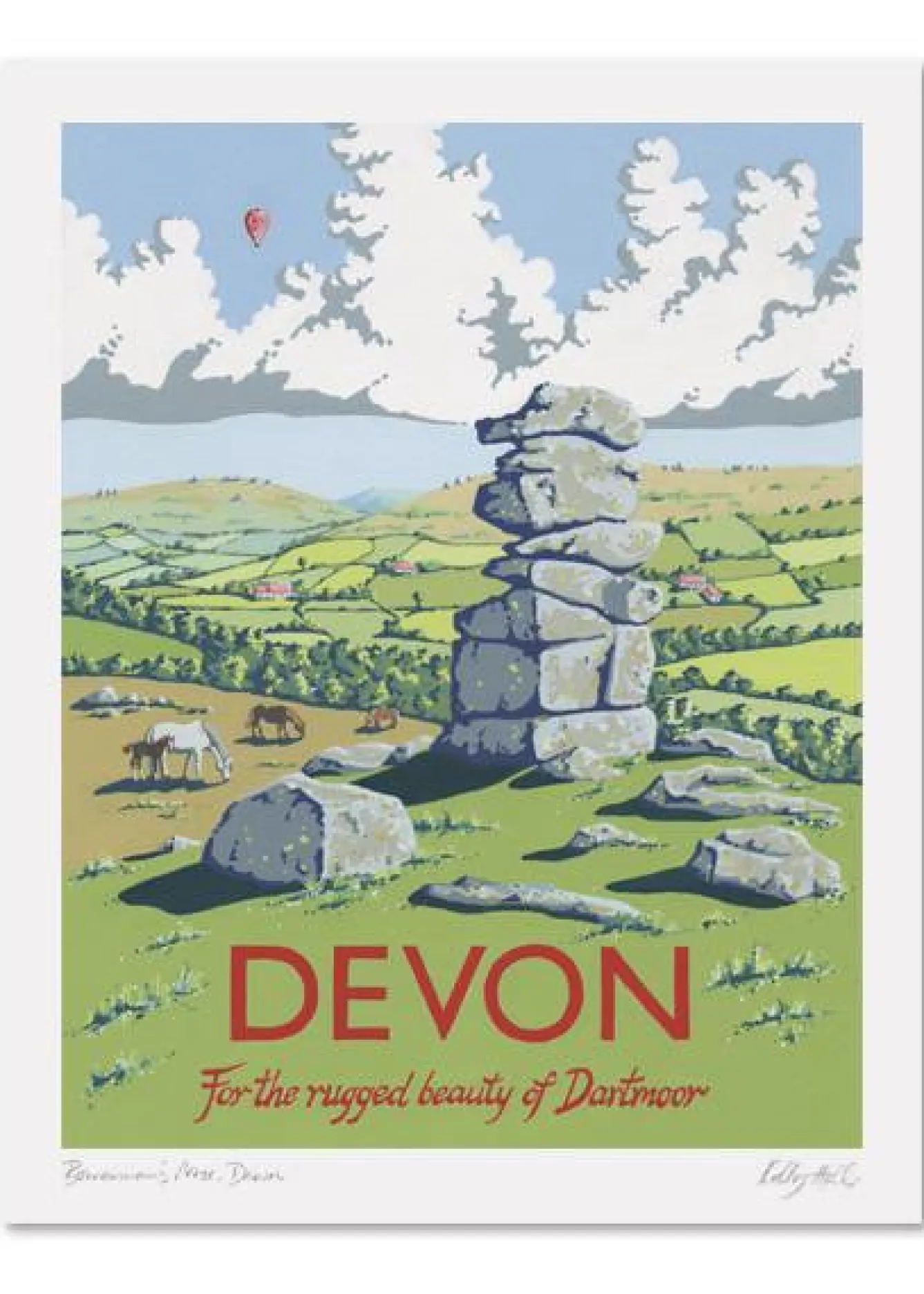 Kelly Hall Designs Kelly Hall Devon Print- Art