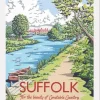 Kelly Hall Designs Kelly Hall Suffolk Flatford Mill Print- Art