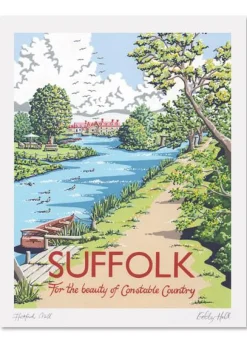 Kelly Hall Designs Kelly Hall Suffolk Flatford Mill Print- Art