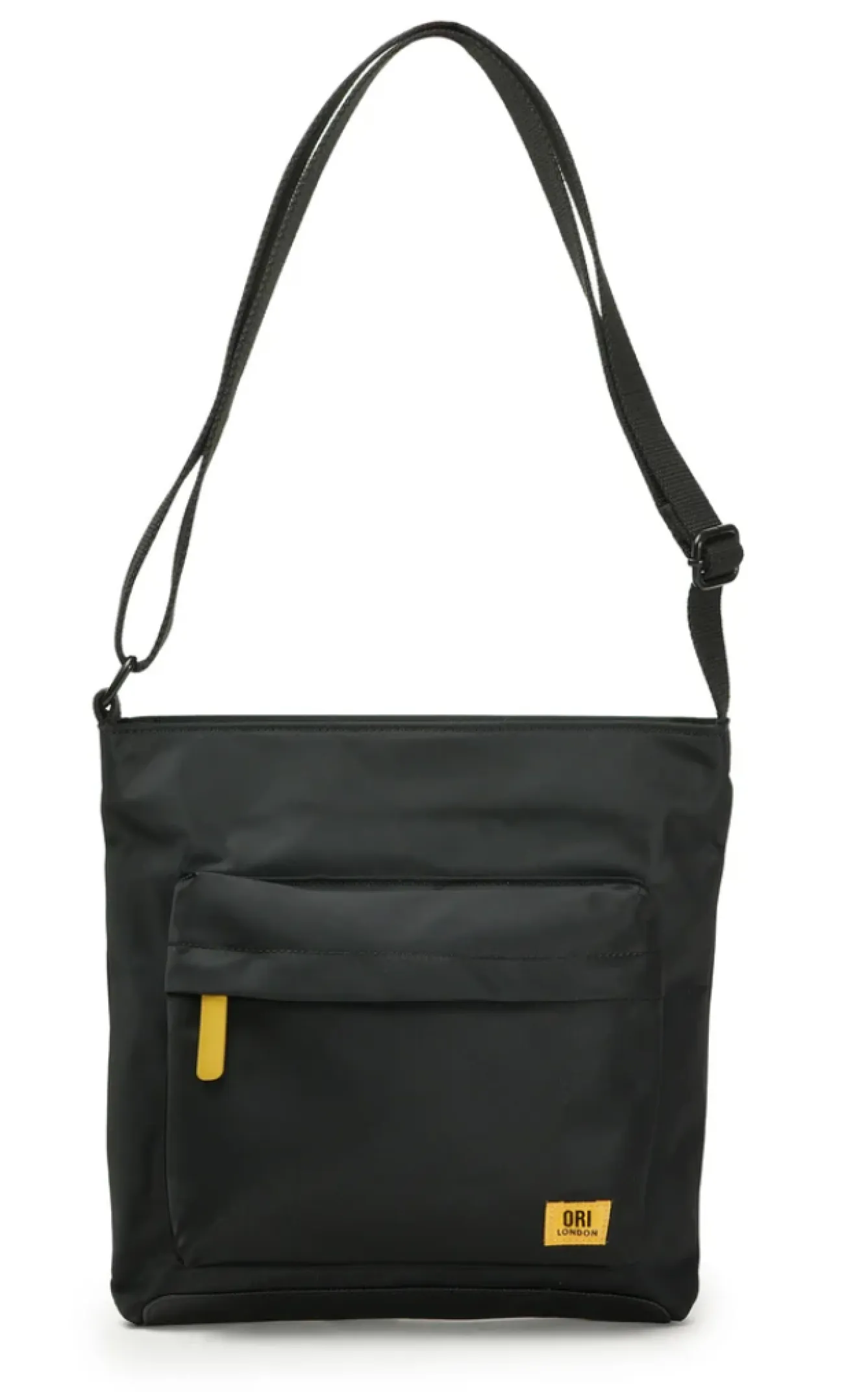 Ori London Kennington B All Black Corn Capsule Recycled Nylon Sling Bag- Bags