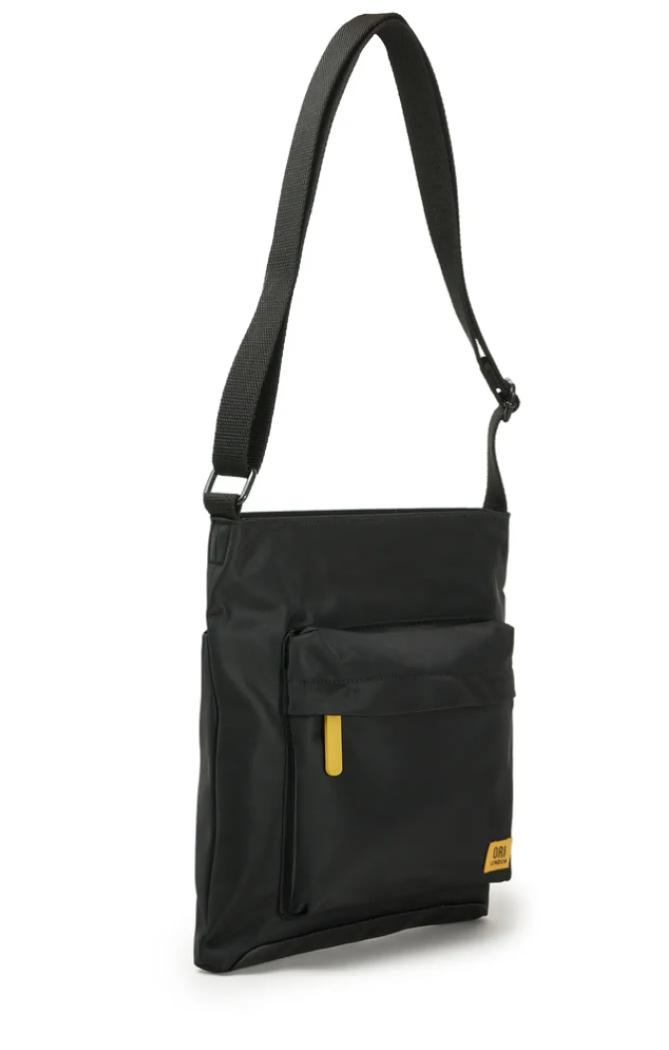 Ori London Kennington B All Black Corn Capsule Recycled Nylon Sling Bag- Bags