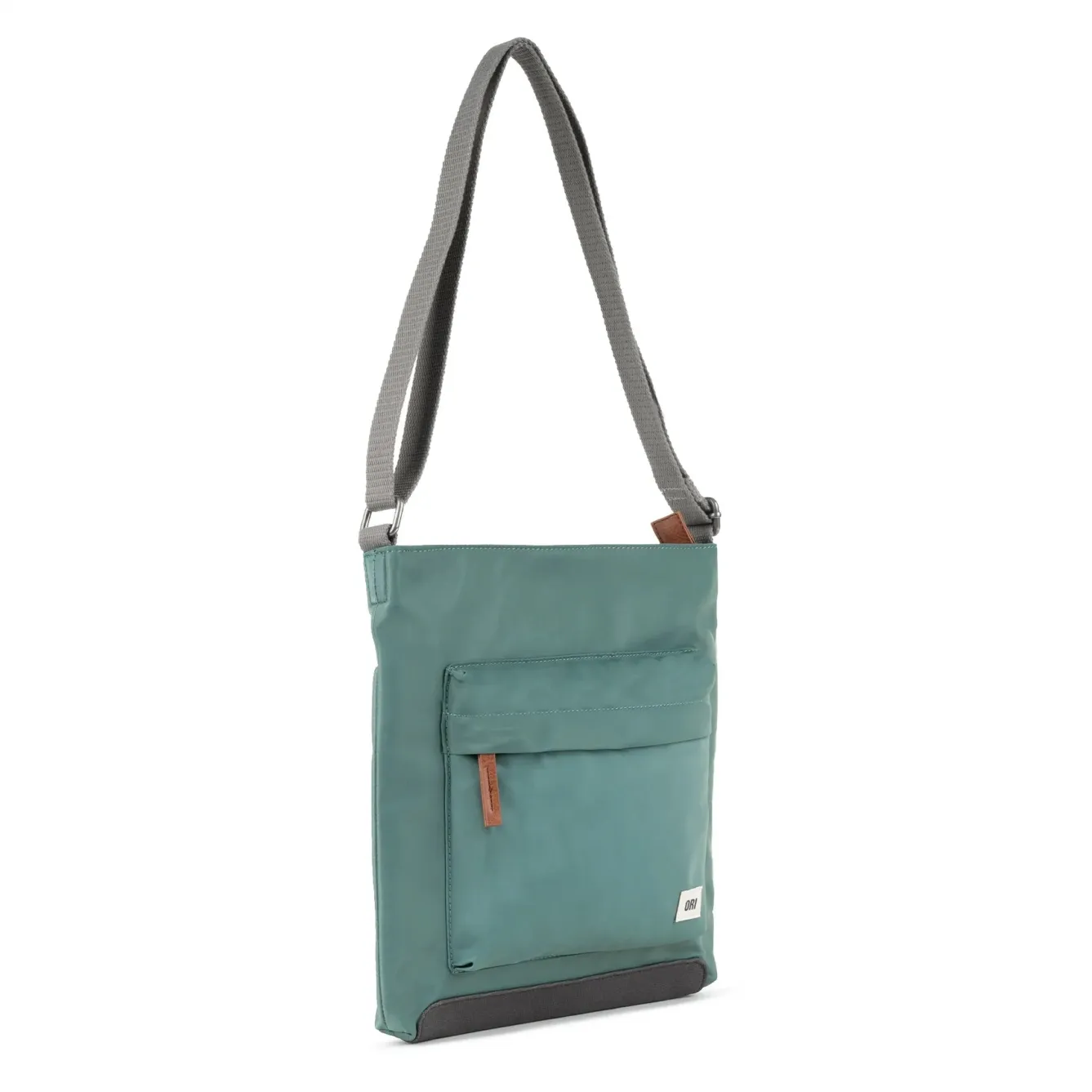 Ori London Kennington B Sage Recycled Nylon Sling Bag- Bags