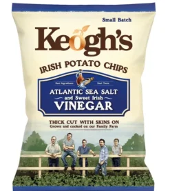Tea & Biscuits Keogh's Atlantic Sea Salt & Irish Vinegar Crisps - 40g- Snacks & Crackers|New Treats