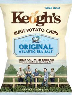 Tea & Biscuits Keogh's Atlantic Sea Salt Crisps- Snacks & Crackers|New Treats